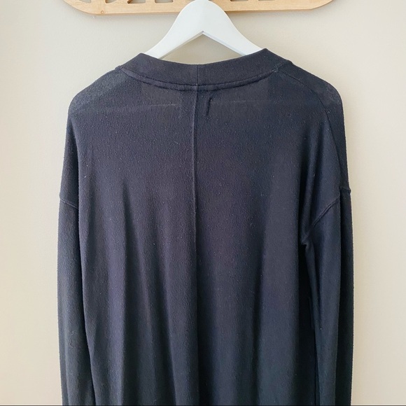 Free Press Open Front Cardigan Black Sz Small - Picture 6 of 10
